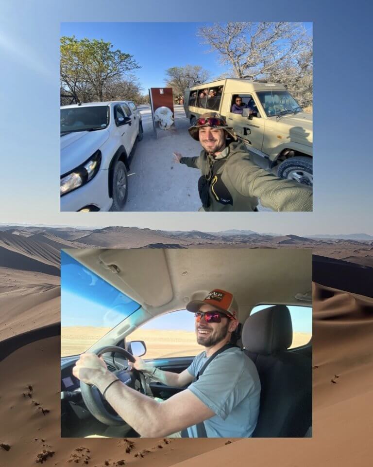 Axel Deambrosis aventurier guide safari Namibie